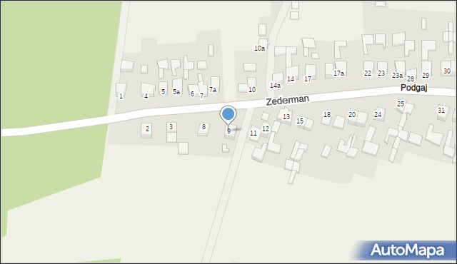 Zederman, Zederman, 9, mapa Zederman