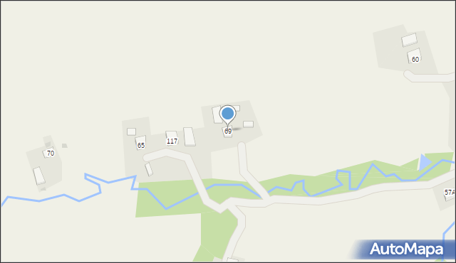 Zegartowice, Zegartowice, 69, mapa Zegartowice