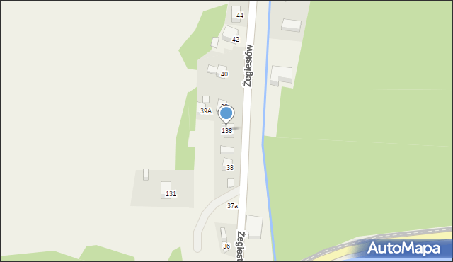Żegiestów, Żegiestów, 138, mapa Żegiestów