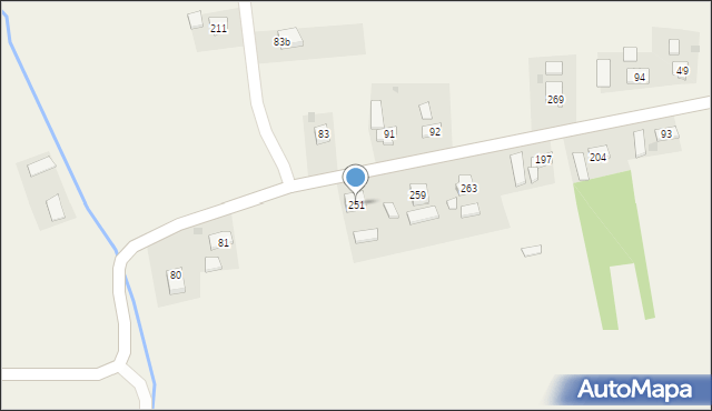 Żeglce, Żeglce, 251, mapa Żeglce
