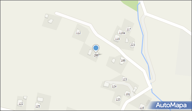 Żeglce, Żeglce, 286, mapa Żeglce