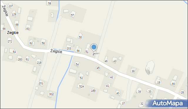 Żeglce, Żeglce, 47, mapa Żeglce
