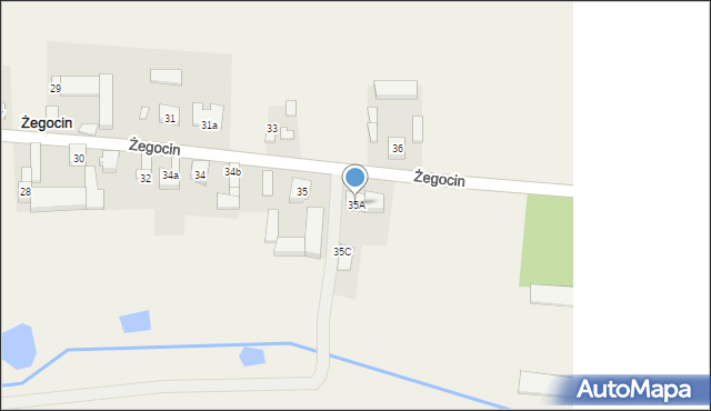 Żegocin, Żegocin, 35A, mapa Żegocin