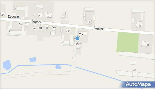 Żegocin, Żegocin, 35C, mapa Żegocin