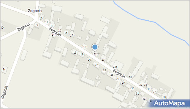 Żegocin, Żegocin, 21, mapa Żegocin