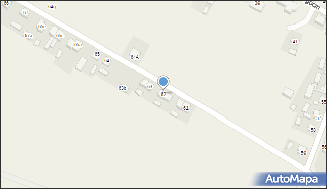 Żegocin, Żegocin, 62, mapa Żegocin