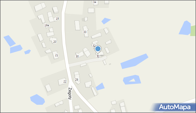 Żegoty, Żegoty, 31, mapa Żegoty