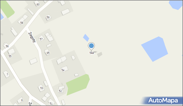 Żegoty, Żegoty, 54a, mapa Żegoty