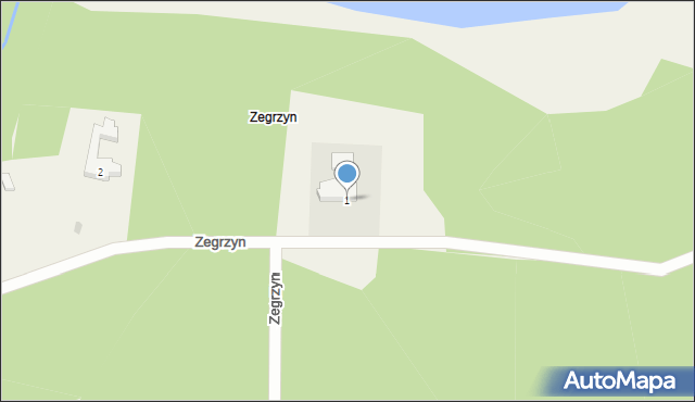 Zegrzyn, Zegrzyn, 1, mapa Zegrzyn