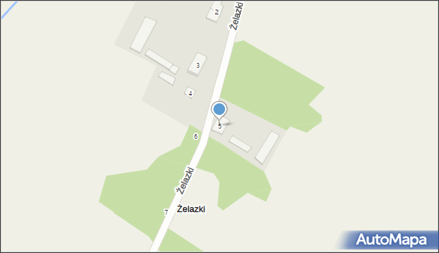 Żelazki, Żelazki, 5, mapa Żelazki