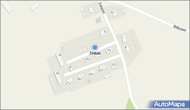 Żelazki, Żelazki, 11/2, mapa Żelazki