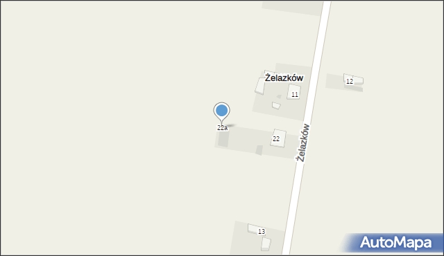 Żelazków, Żelazków, 22a, mapa Żelazków