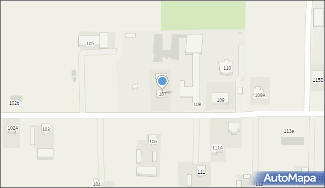 Żelazków, Żelazków, 107, mapa Żelazków