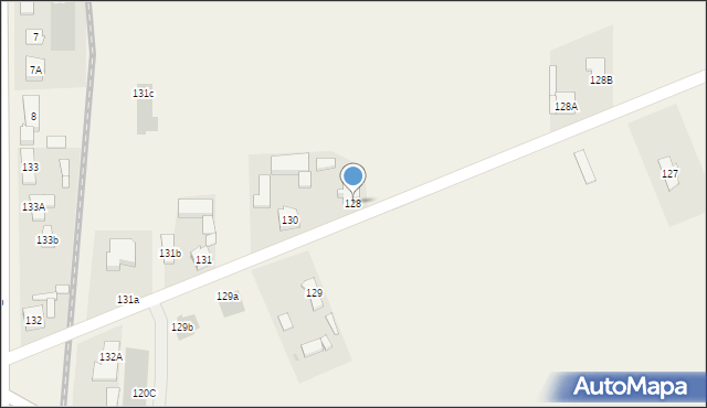 Żelazków, Żelazków, 128, mapa Żelazków