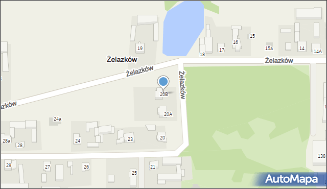 Żelazków, Żelazków, 20B, mapa Żelazków