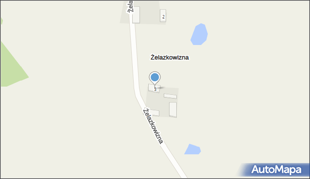 Żelazkowizna, Żelazkowizna, 3, mapa Żelazkowizna