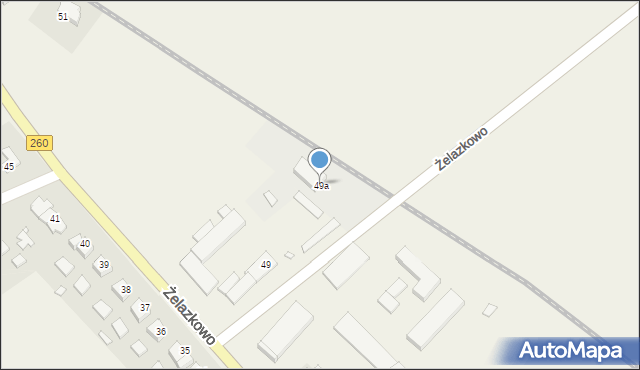Żelazkowo, Żelazkowo, 49a, mapa Żelazkowo