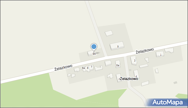 Żelazkowo, Żelazkowo, 9A, mapa Żelazkowo