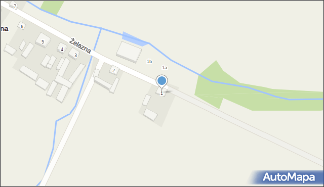 Żelazna, Żelazna, 1, mapa Żelazna
