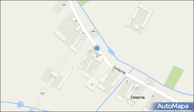 Żelazna, Żelazna, 12, mapa Żelazna