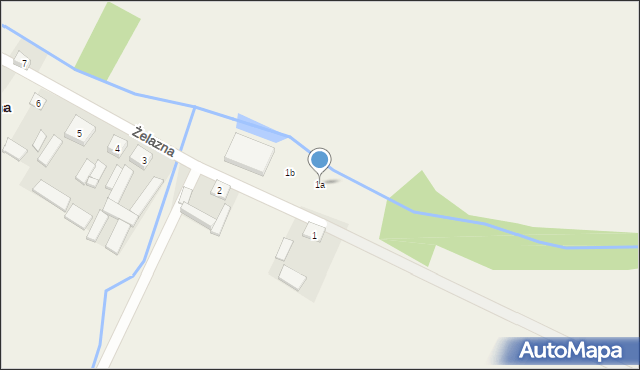 Żelazna, Żelazna, 1a, mapa Żelazna