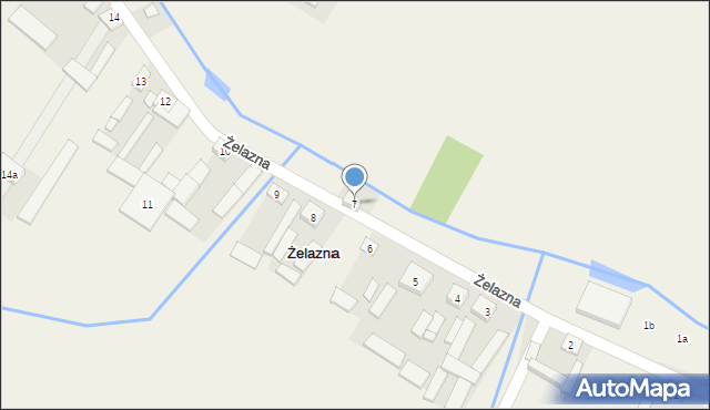Żelazna, Żelazna, 7, mapa Żelazna