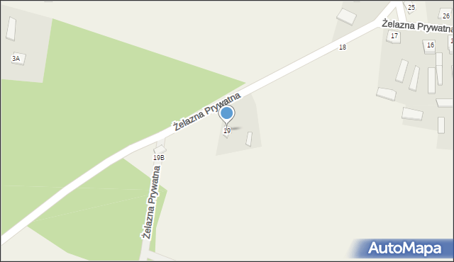 Żelazna Prywatna, Żelazna Prywatna, 19, mapa Żelazna Prywatna