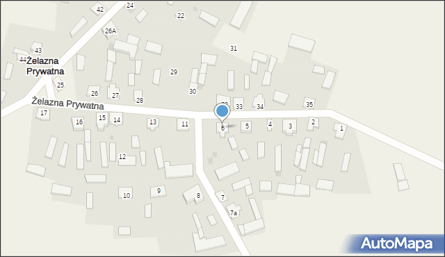Żelazna Prywatna, Żelazna Prywatna, 6, mapa Żelazna Prywatna
