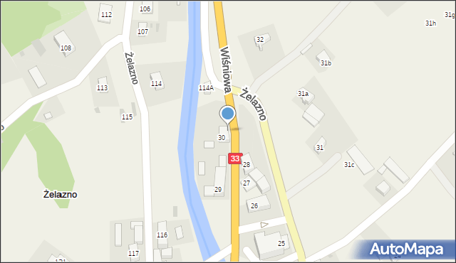 Żelazno, Żelazno, 30a, mapa Żelazno