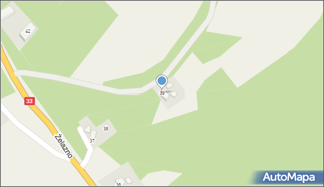 Żelazno, Żelazno, 39, mapa Żelazno