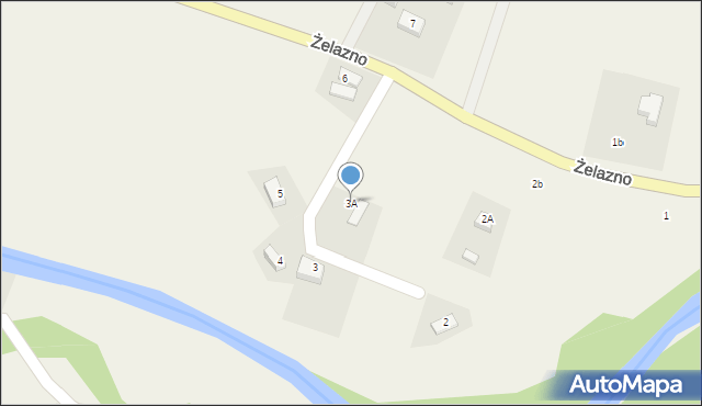 Żelazno, Żelazno, 3A, mapa Żelazno