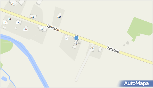 Żelazno, Żelazno, 9, mapa Żelazno