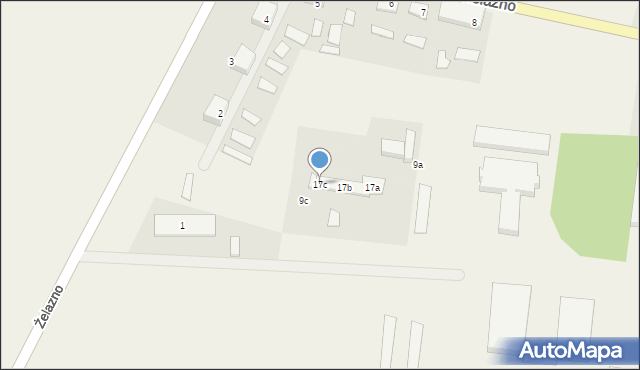 Żelazno, Żelazno, 17c, mapa Żelazno