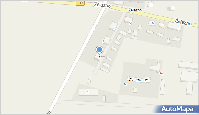 Żelazno, Żelazno, 2, mapa Żelazno
