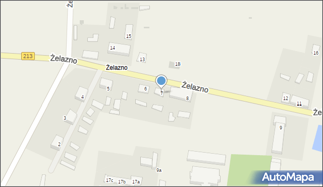 Żelazno, Żelazno, 7, mapa Żelazno