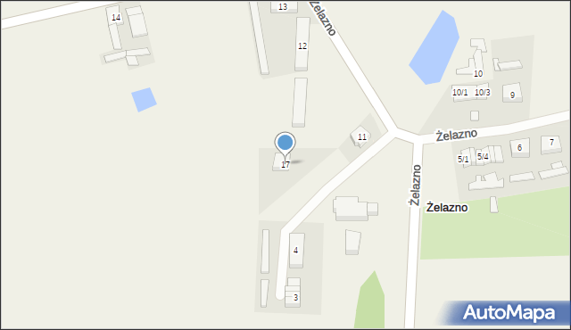 Żelazno, Żelazno, 17, mapa Żelazno