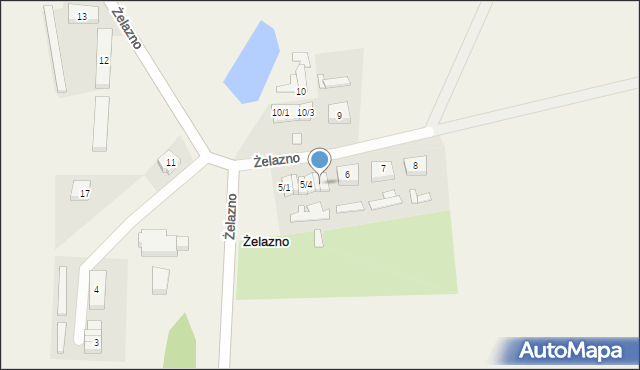 Żelazno, Żelazno, 5/6, mapa Żelazno