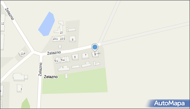 Żelazno, Żelazno, 8, mapa Żelazno