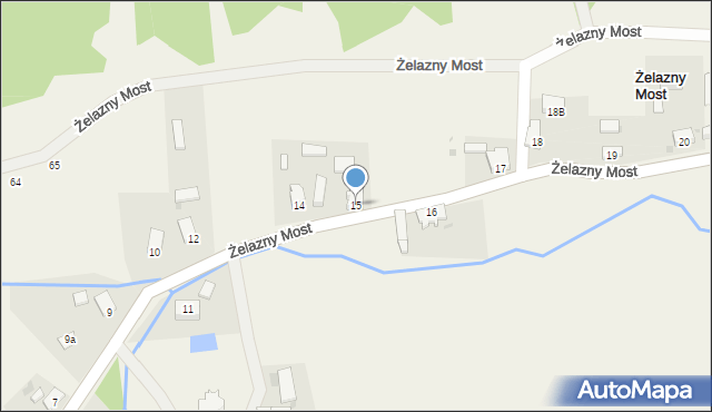 Żelazny Most, Żelazny Most, 15, mapa Żelazny Most