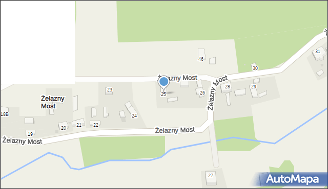 Żelazny Most, Żelazny Most, 25, mapa Żelazny Most