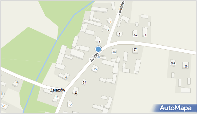Żelazów, Żelazów, 31, mapa Żelazów