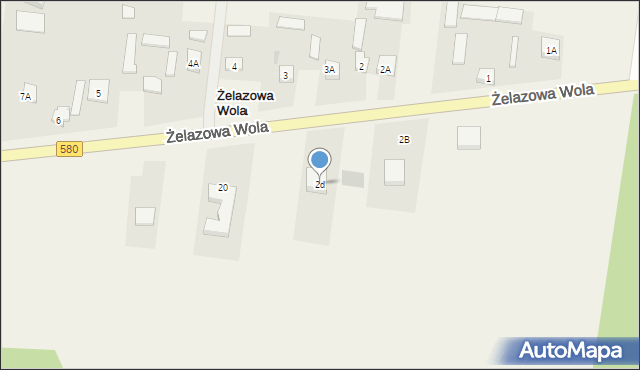 Żelazowa Wola, Żelazowa Wola, 2d, mapa Żelazowa Wola