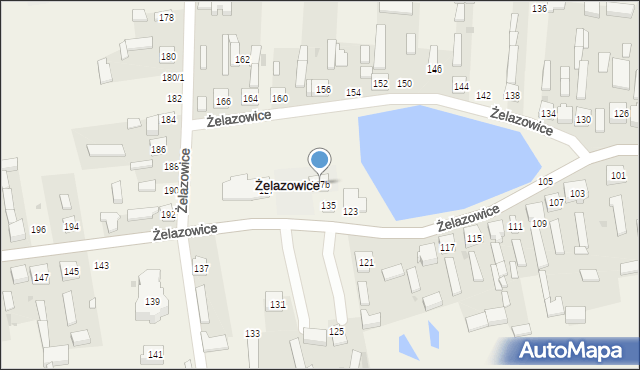 Żelazowice, Żelazowice, 127b, mapa Żelazowice