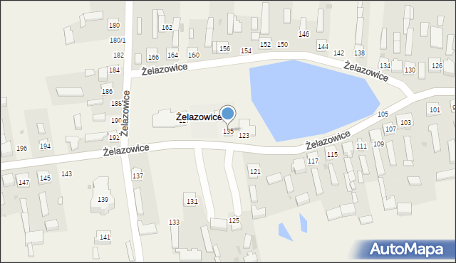 Żelazowice, Żelazowice, 135, mapa Żelazowice
