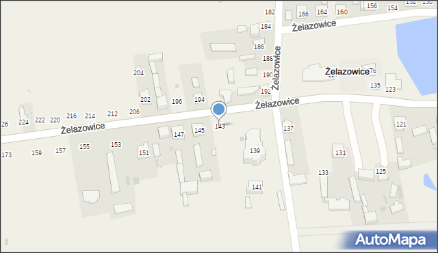 Żelazowice, Żelazowice, 143, mapa Żelazowice