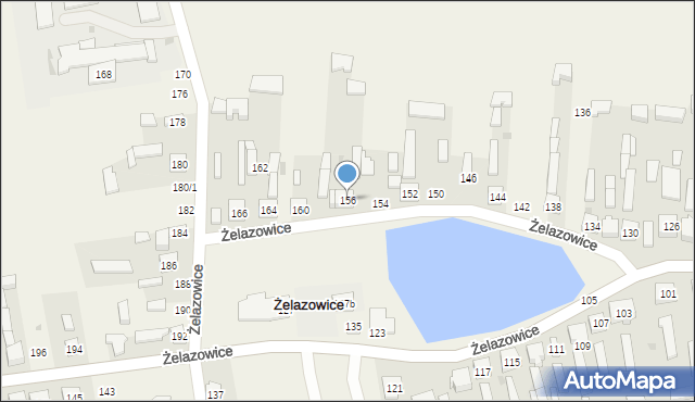 Żelazowice, Żelazowice, 156, mapa Żelazowice