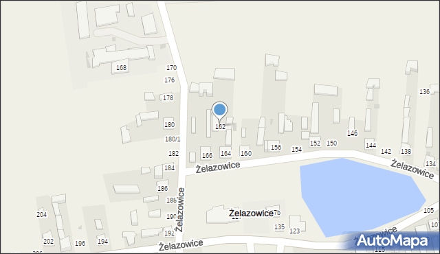 Żelazowice, Żelazowice, 162, mapa Żelazowice
