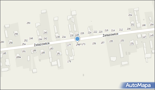 Żelazowice, Żelazowice, 175, mapa Żelazowice