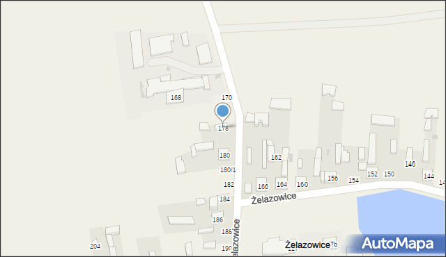 Żelazowice, Żelazowice, 178, mapa Żelazowice