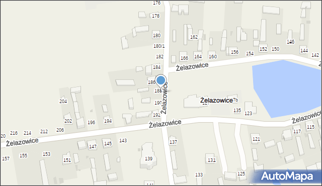 Żelazowice, Żelazowice, 223, mapa Żelazowice
